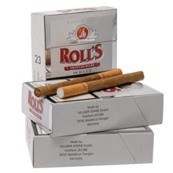 Rolls Exclusive White 4,20 € -Tabak Welt Geschäft Rolls white zigarillos gross