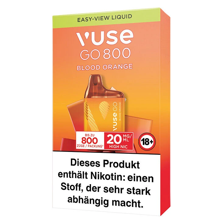 Vuse GO 800 Blood Orange 20 Mg Einweg E-Zigarette 4 Vuse GO 800 Blood Orange 20 Mg Einweg E-Zigarette – Bild 2