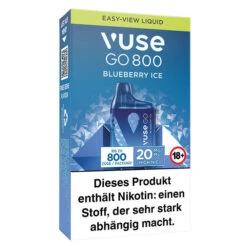 Vuse GO 800 Blueberry Ice 20 Mg Einweg E-Zigarette 7 Vuse GO 800 Blueberry Ice 20 Mg Einweg E-Zigarette -Tabak Welt Geschäft VUSE GO 800 Blueberry ice 20mg 3d 2