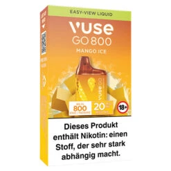 Vuse GO 800 Mango Ice 20 Mg Einweg E-Zigarette -Tabak Welt Geschäft VUSE GO 800 Mango Ice 20mg 3d 2