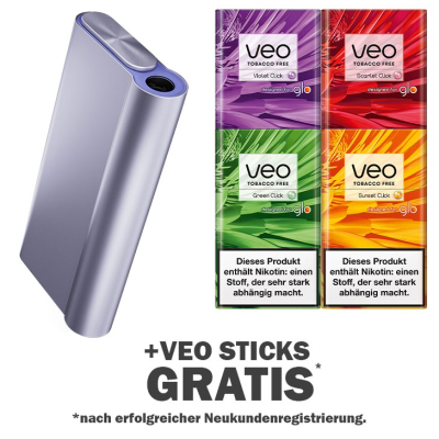 Glo Hyper X2 Air Crisp Purple + Gratis Veo Sticks 3 Glo Hyper X2 Air Crisp Purple + Gratis Veo Sticks
