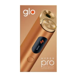 Glo Hyper Pro Amber Bronze -Tabak Welt Geschäft glo hyper pro verpackung frontal gold