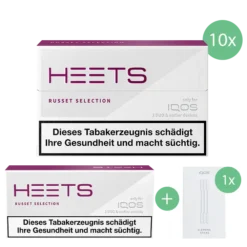 IQOS HEETS Russet Stange (10er Packung) + IQOS Cleaning Sticks