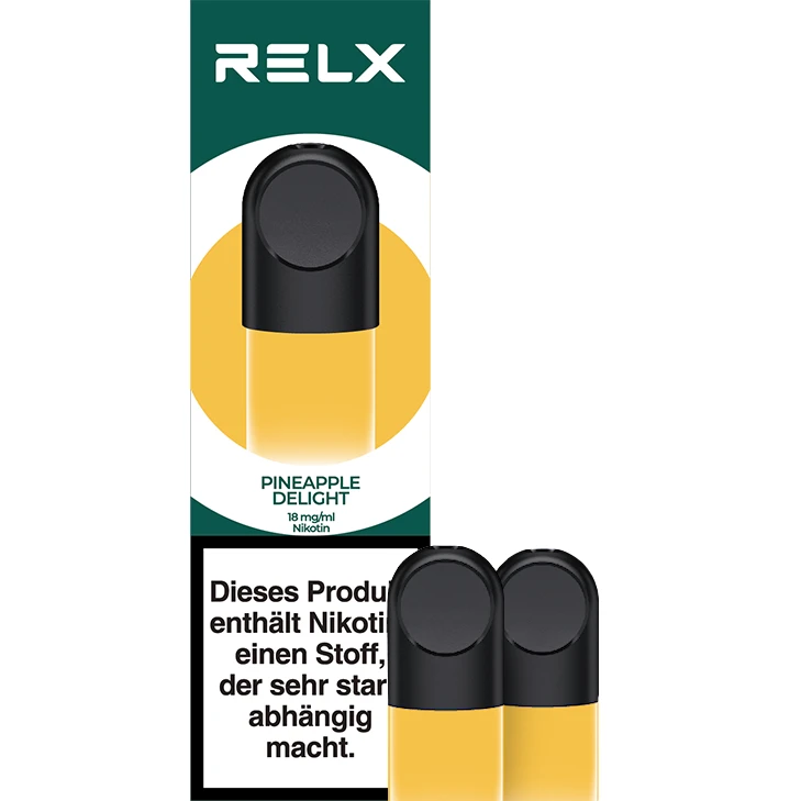 Relx Pod Pineapple Delight / Hawaiian Sunshine 2 X 18 Mg/ml 3 Relx Pod Pineapple Delight / Hawaiian Sunshine 2 X 18 Mg/ml