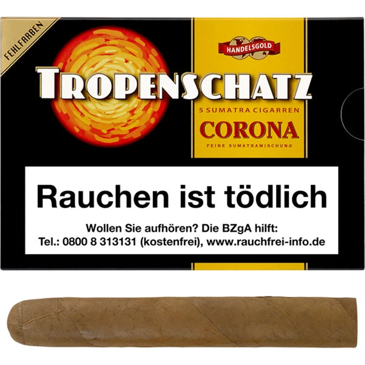 Tropenschatz Sumatra Corona No. 421 F Cigarren 3 Tropenschatz Sumatra Corona No. 421 F Cigarren
