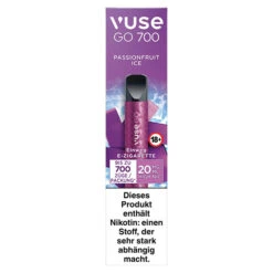 Vuse Go 700 Passionfruit Ice 20mg Einweg E-Zigarette 7 Vuse Go 700 Passionfruit Ice 20mg Einweg E-Zigarette -Tabak Welt Geschäft vuse go 700 20passionfrut ice20mg