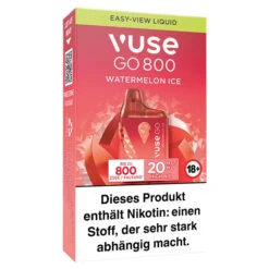 Vuse GO 800 Watermelon Ice 20 Mg Einweg E-Zigarette -Tabak Welt Geschäft vuse go 800 Watermelin ice 3d 2