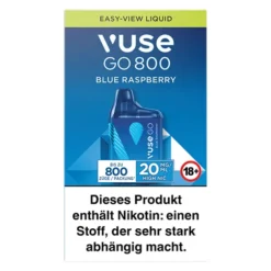 VUSE GO 800 10 + 4 16 VUSE GO 800 10 + 4 -Tabak Welt Geschäft vuse go 800 blue raspberry