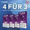 VUSE PRO DOUBLE CAPS 4 FÜR 3 Dark Cherry -Tabak Welt Geschäft vuse pro double caps dark cherry aktion