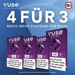 VUSE PRO DOUBLE CAPS 4 FÜR 3 Dark Cherry